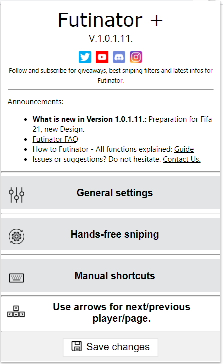 Extension for sniping in EA FC 24 web app